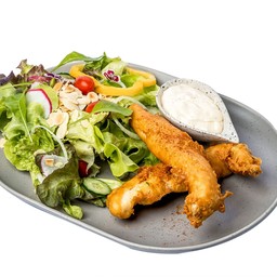 Fried fish salad