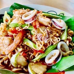 ส้มตำปลาร้า  ซีฟู้ด