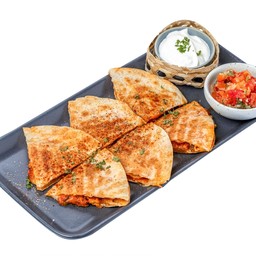 Chicken and cheese quesadillas