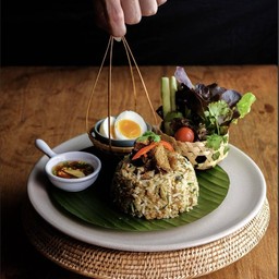 Thai style fried rice with green chilli paste