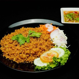 ปลากระพงฟู น้ำยำมะม่วง