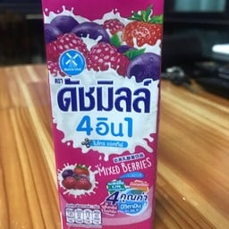 นมเปรี้ยวดัชมิลล์ สตอร์เบอรี่4in1 180 มล.