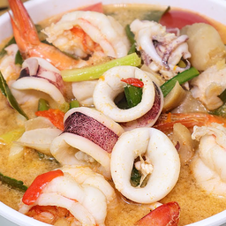 ต้มยำหมึก-กุ้ง