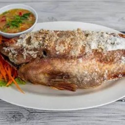 ปลาทับทิมเผาเกลือ