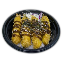 ข้าวหน้า กุ้งทอดทงคัตสึ