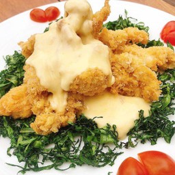 ไก่กรอบซอสครีมมะนาว