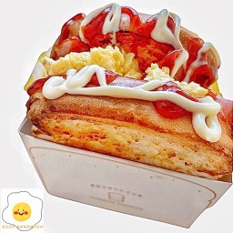 Eggy Sandwich แซนวิชเกาหลีซอสทรัฟเฟิล