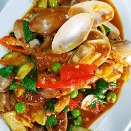 ข้าวหอยลายผัดฉ่า