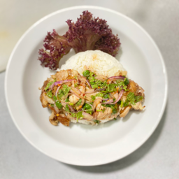 ข้าวน้ำตกไก่ย่าง