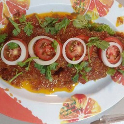 ปลากระพงราดพริก