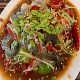 ตำข้าวปุ้นกุ้งสด