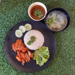 [อร่อยซ่ากับโค้ก] ข้าวมันไก่ทอด +  โค้ก ถุงกระดาษ