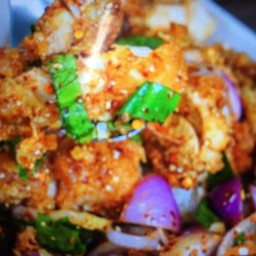 ข้าว+ยำไก่แซบ