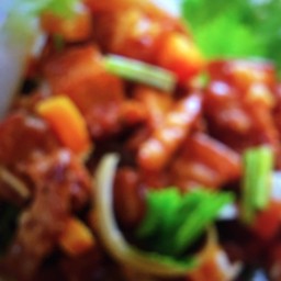 ข้าว+ผัดไข่เค็มหมูกรอบ