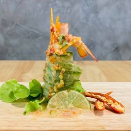 คานาเป้กุ้งสลัดครีมซีฟู้ด Ebi (Shrimp) Canapé Seafood Cream Salad