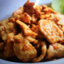 ข้าว+คอหมูย่างทอดกระเทียม