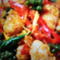 ข้าว+ผัดเผ็ดไก่