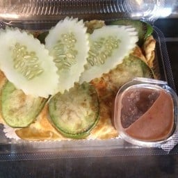 ข้าวไข่เจียวมะเขือ+พริกกะปิ 1oz.