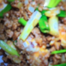 ข้าว+ผัดไข่เค็มคอหมูย่าง