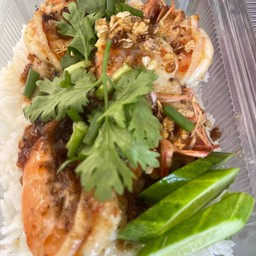 ข้าว กุ้ง กระเทียม