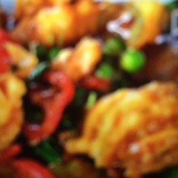 ข้าว+ผัดพริกแกงแดงไก่ย่าง
