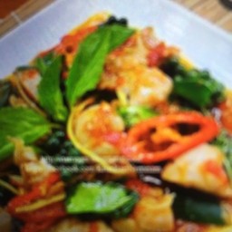 ข้าว+ผัดเผ็ดหมู