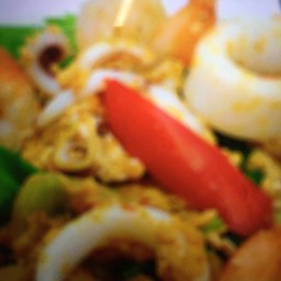 ข้าว+ผัดผงกะรี่ทะเล