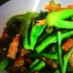 คะน้าไก่ย่าง (กับข้าว)