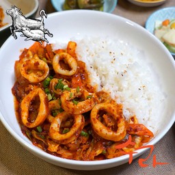 오징어덮밥 Ojingeo deopbap-Spicy Stir-fried Squid with Rice_S7