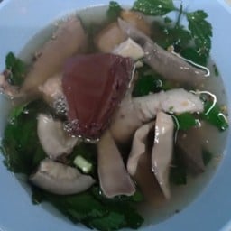 ต้มเลือดหมู(ทุกอย่าง)+ข้าวเปล่า