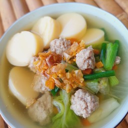ต้มจืดเต้าหู้ไก่สับ