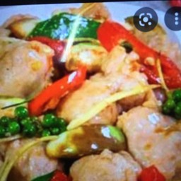 ข้าว+ผัดพริกแกงใต้หมู