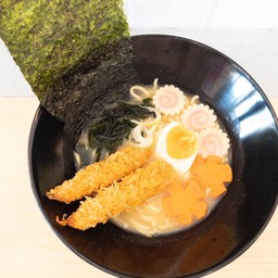 ราเมงมิโสะกุ้งทอด