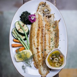 Pan- Fried Dover Sole (1ตัว)