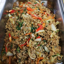 ผัดกระเพราหมูสับ