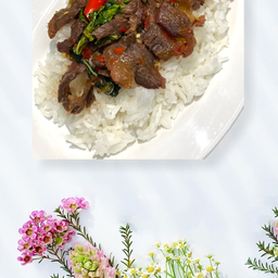 ข้าวกะเพราเนื้อตุ๋น