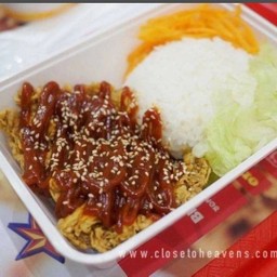 ข้าวไก่กรอบเกาหลี