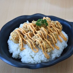 ข้าวไก่คาราเกะ ชีสดิป