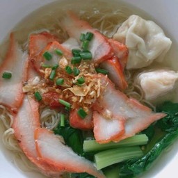 บะหมี่เกี๊ยวกุ้งหมูแดง