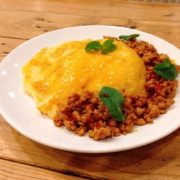 ข้าวไข่ข้น+กะเพราหมูสับ