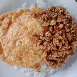 หมูสับซีอิ๊วไข่เจียว