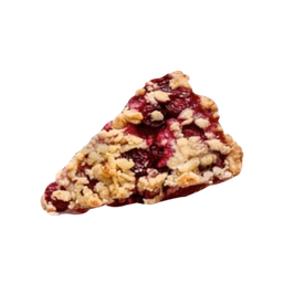 Mixed Berries Crumble Tart Slice