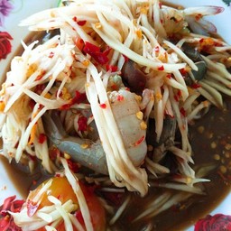 ตำปูปลาร้ากุ้งสด