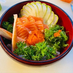ข้าวหน้าปลาดิบ-แซลมอน Salmon Don