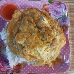 ไข่เจียวกุ้งราดข้าว