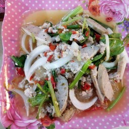 ยำวุ้นเส้นหมูยอหมูสับ