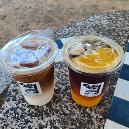 Iced Latte, Orange Cold Brew