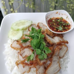 ข้าวหมูทอด