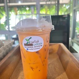 ชานมส้มมะพร้าวเย็น