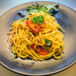 สปาเก้ตตี้ซอสกะเพรา